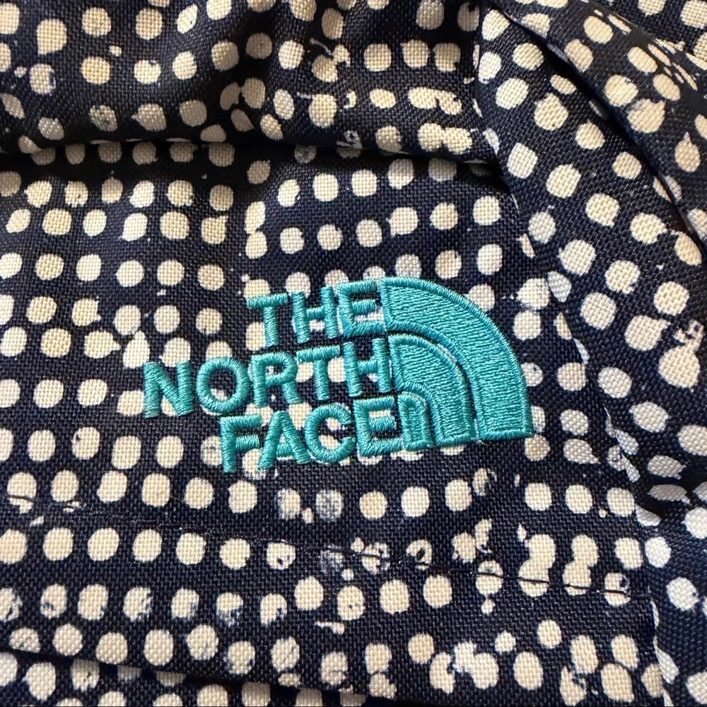 The North Face Wise Guy Backpack Navy White Polka Dot School Travel Bag - Picture 4 of 12